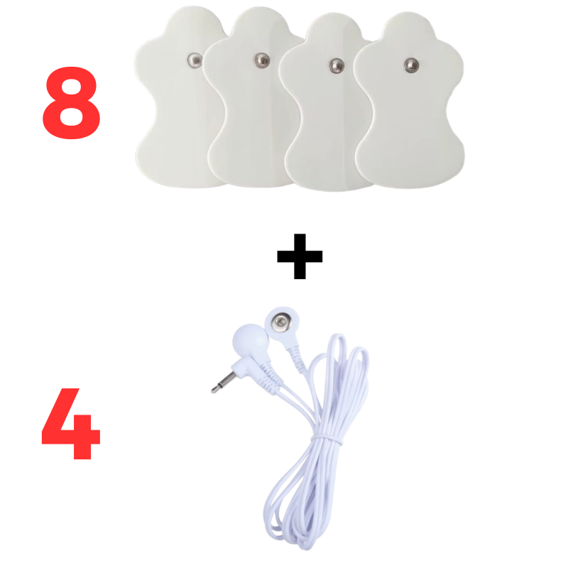⚡ Patchs Électrodes Auto-Adhésifs – Pack de Remplacement pour Appareils TENS & EMS